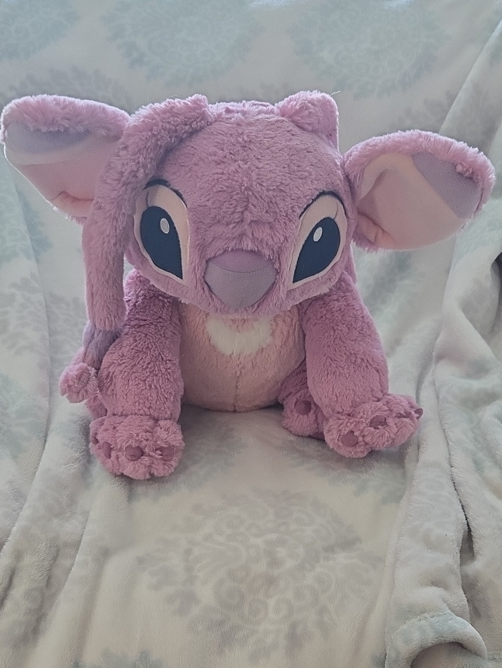 Disney Lavender Stitch Plush Bunny with Heart Chest